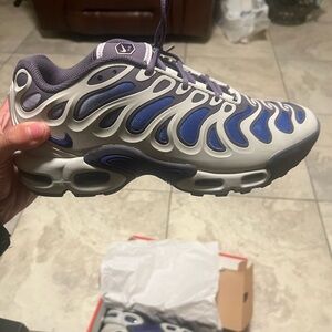 Nike Air Max Plus Purple and White Sneakers